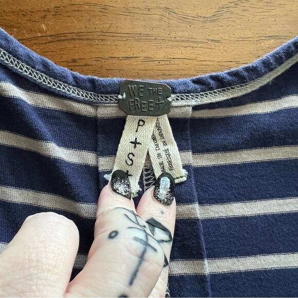 Free People We The Free Striped Loose Tank Top - Picture 4 of 4